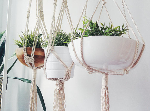 Macrame Plant Hanger - Dope Women's Clothing