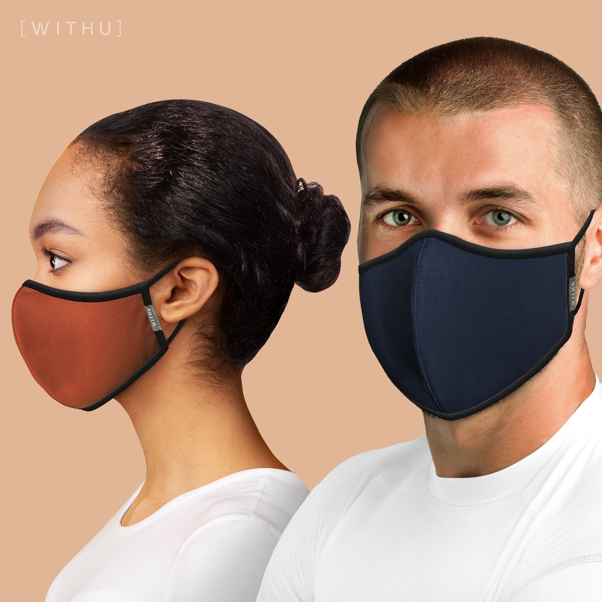 WITH U Washable Reusable Face Masks - 3-Layer with Adjustable Ear - Dope Women's Clothing