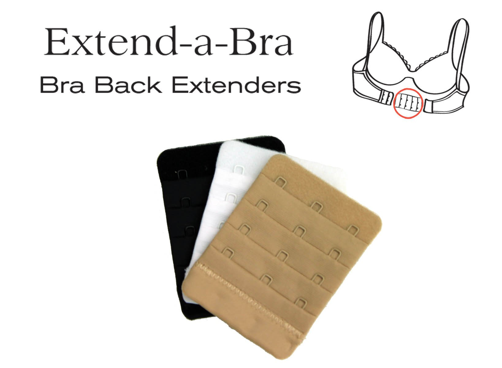 Extend-a-Bra: 3 hook - Dope Women's Clothing