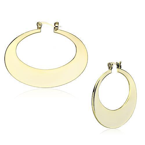 LO2737 Gold Iron Earrings - Dope Women's Clothing