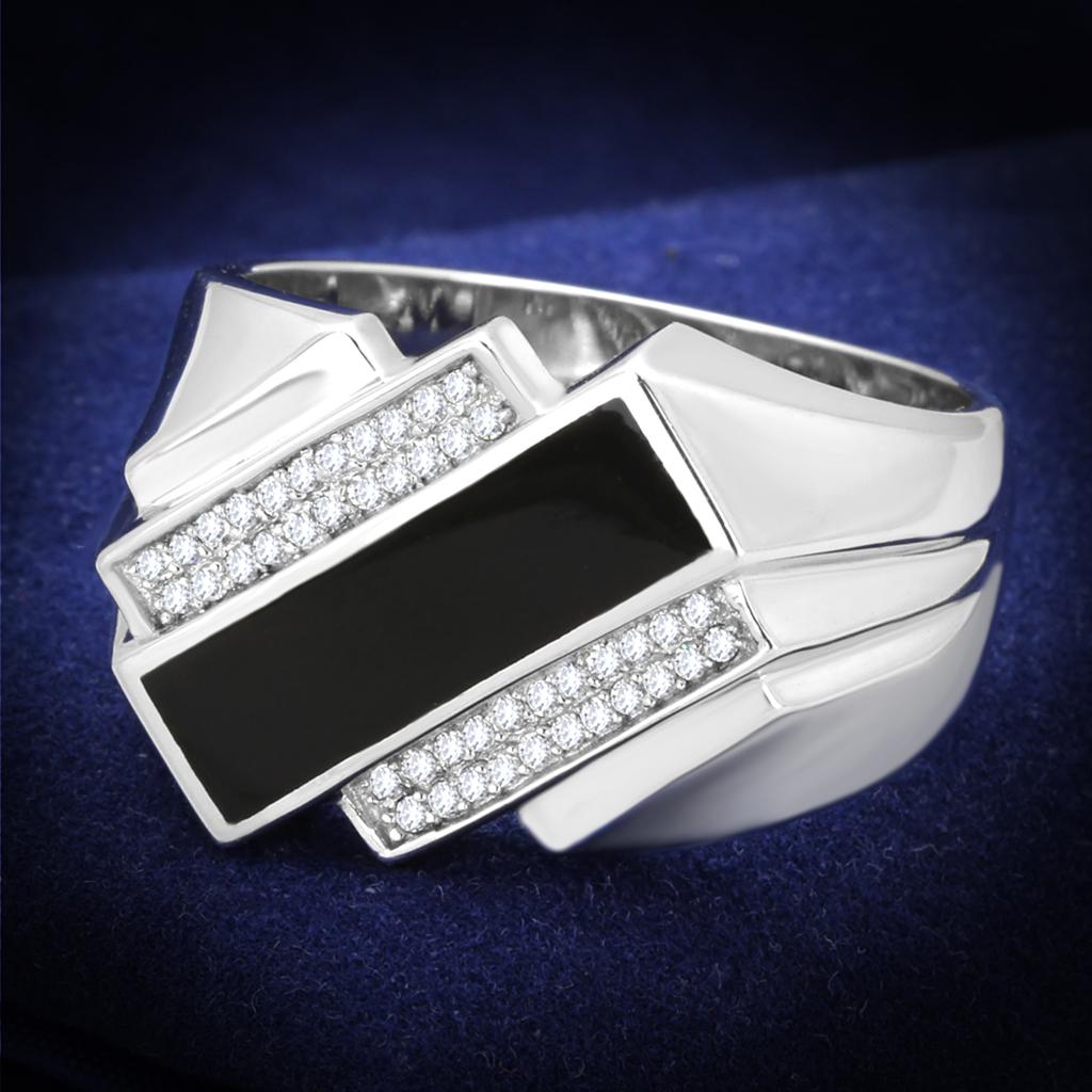 TS218 Rhodium 925 Sterling Silver Ring with AAA - Dope Women's Clothing