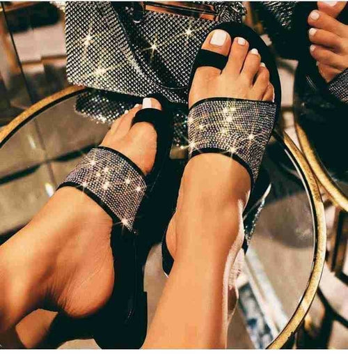 Cryster Flat with Women's Sandals Fashion Summer  Slip-On Ladies - Dope Women's Clothing 