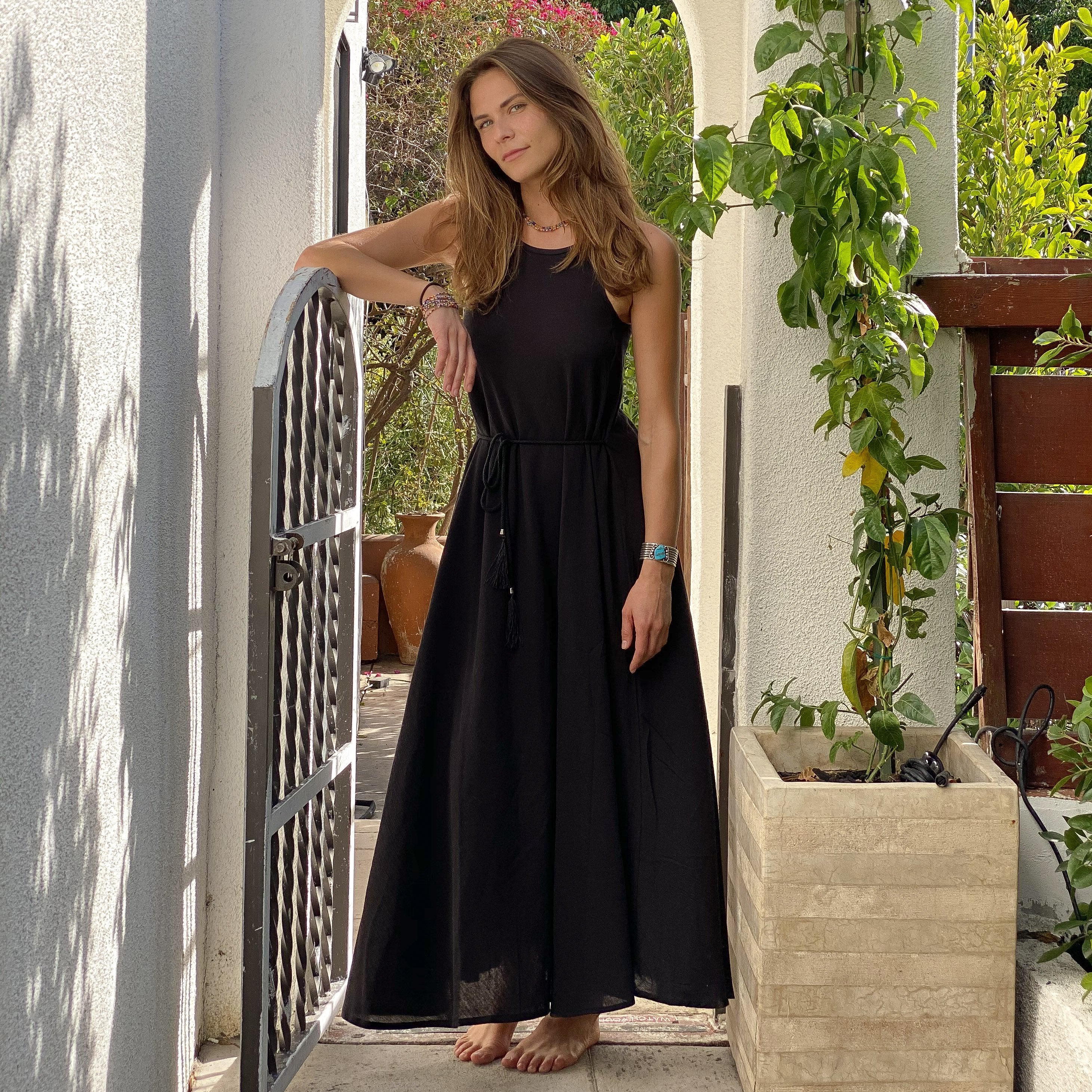 CALLIE MAXI DRESS - BLACK - Dope Women's Clothing 