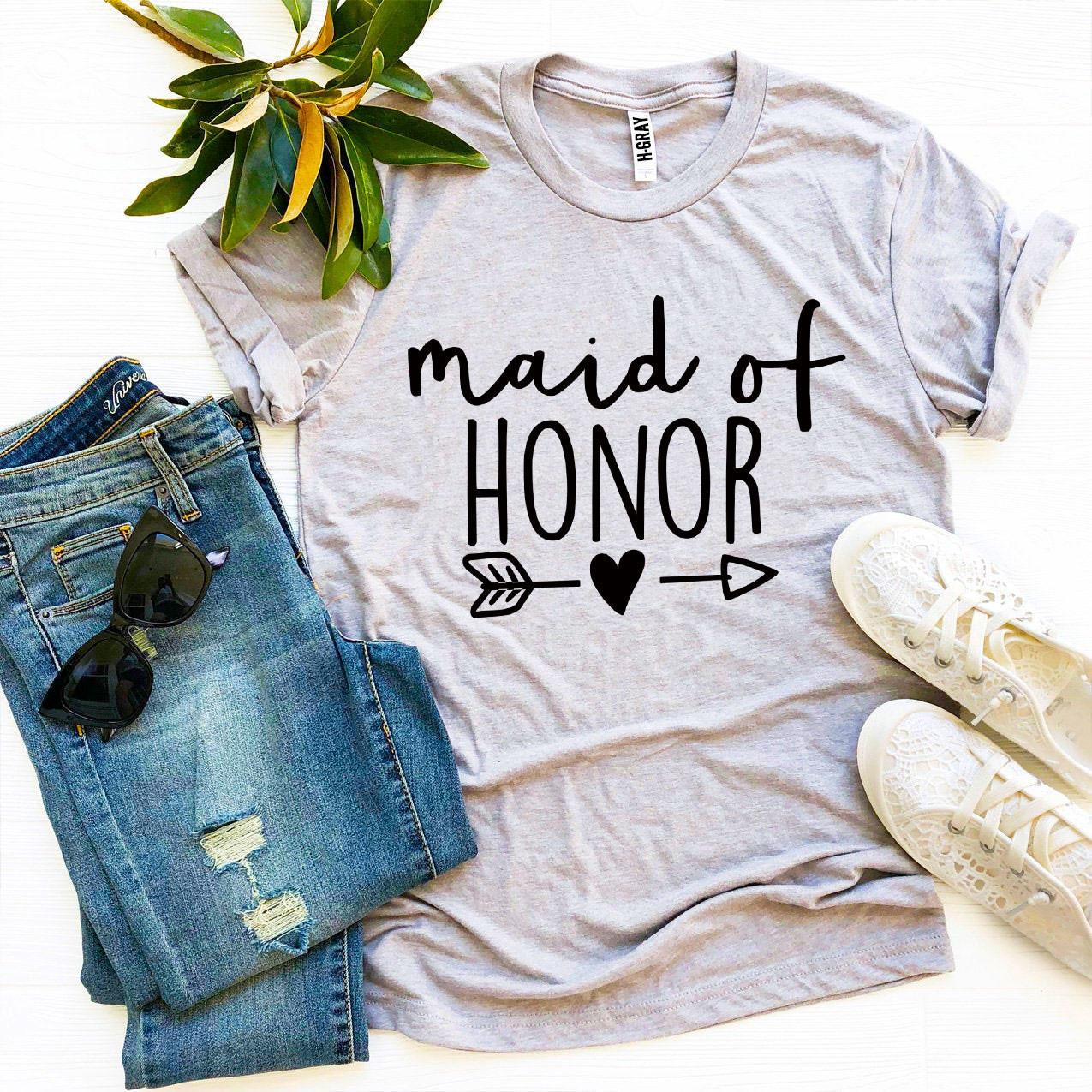 Maid Of Honor T-shirt - Dope Women's Clothing 