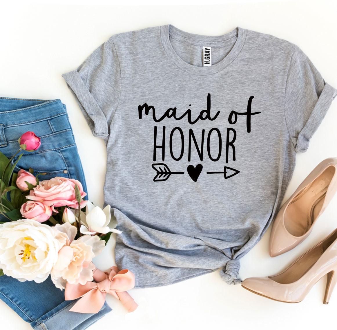 Maid Of Honor T-shirt - Dope Women's Clothing 