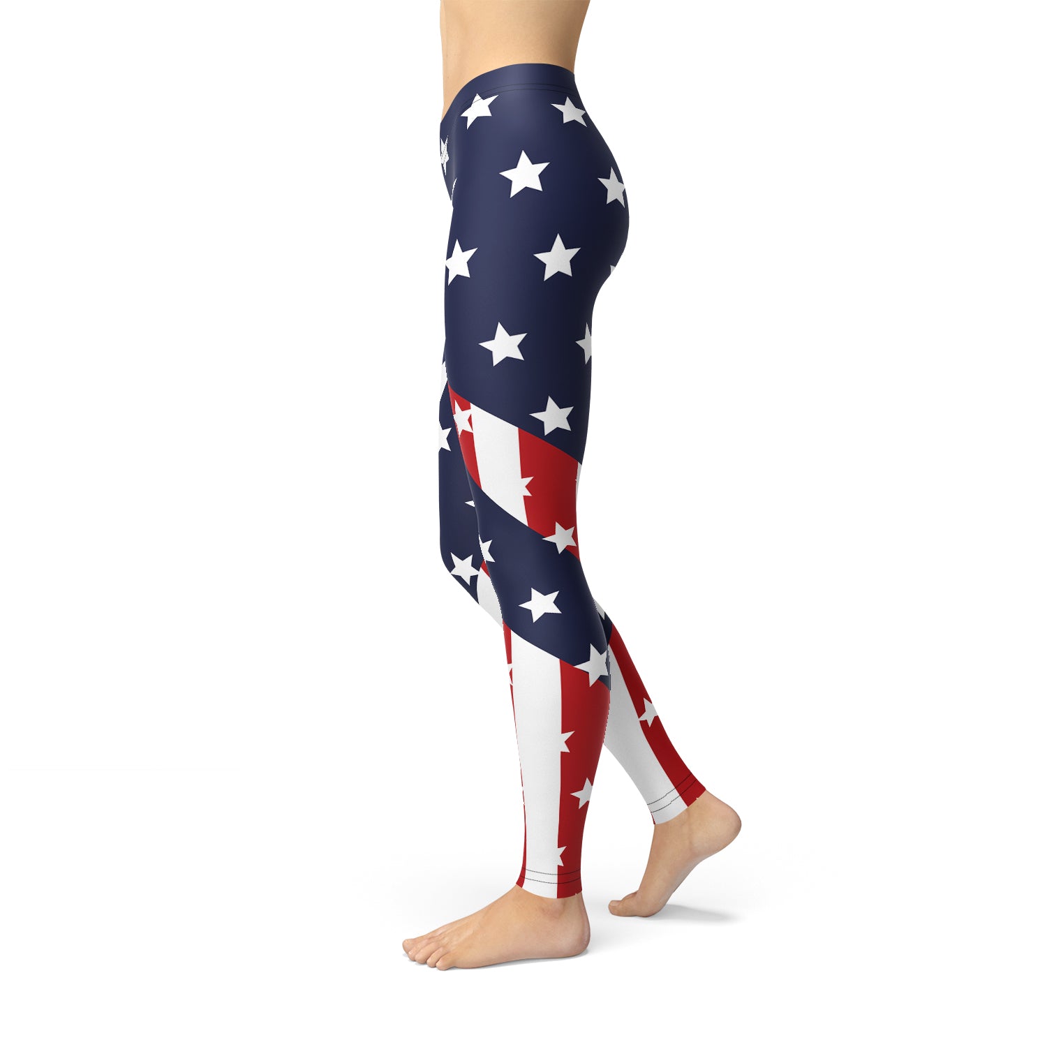 Womens American Flag Leggings - Dope Women's Clothing 