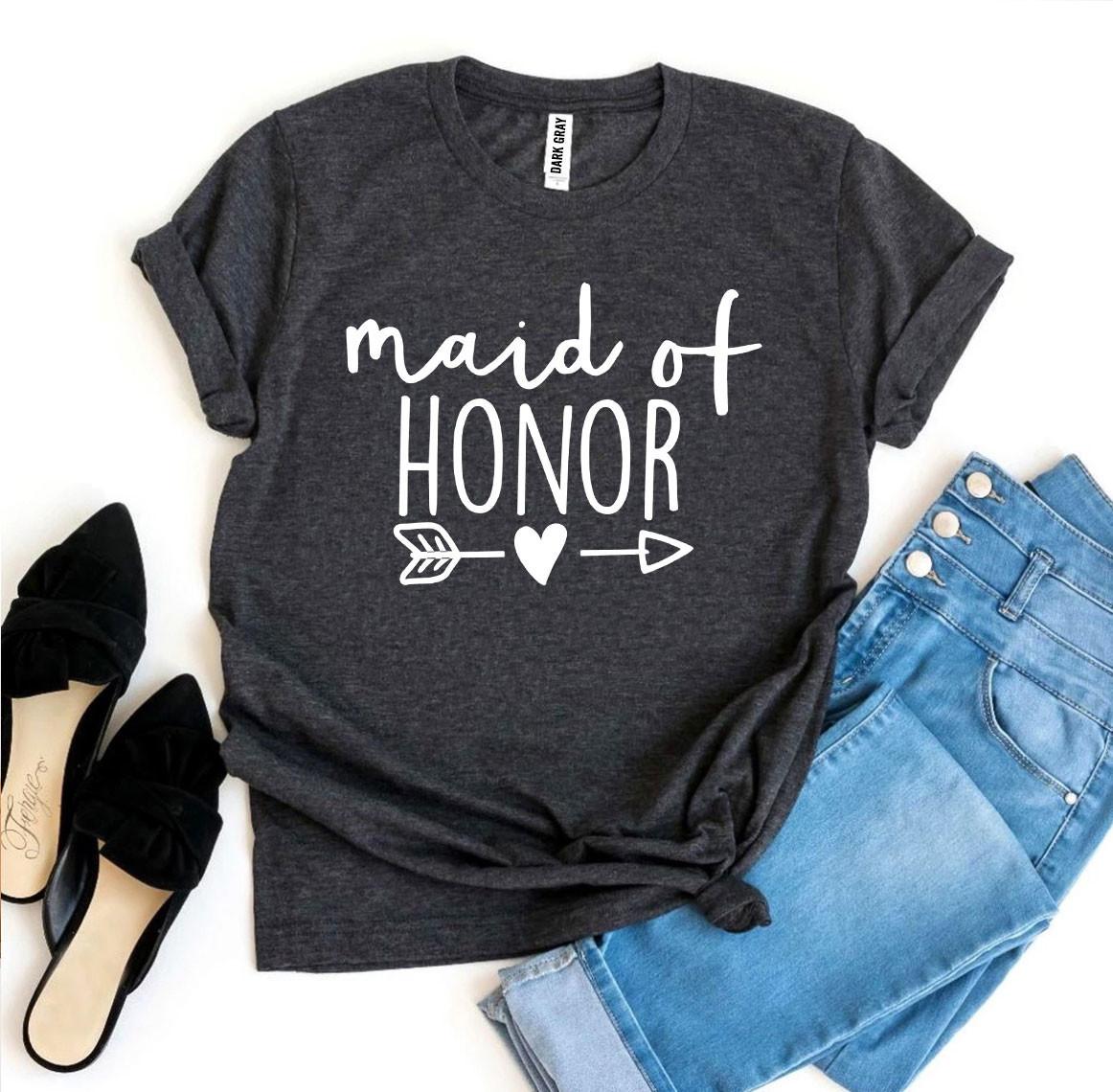Maid Of Honor T-shirt - Dope Women's Clothing 