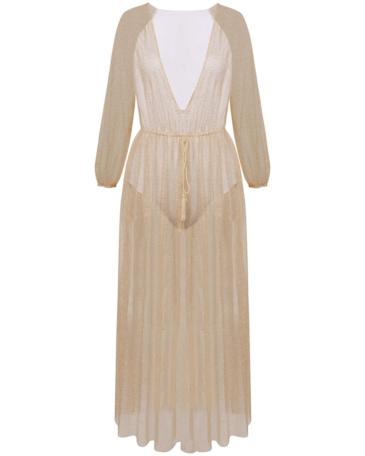 Hot long-sleeved bikini outer cover shirt sun protection clothing - Dope Women's Clothing 