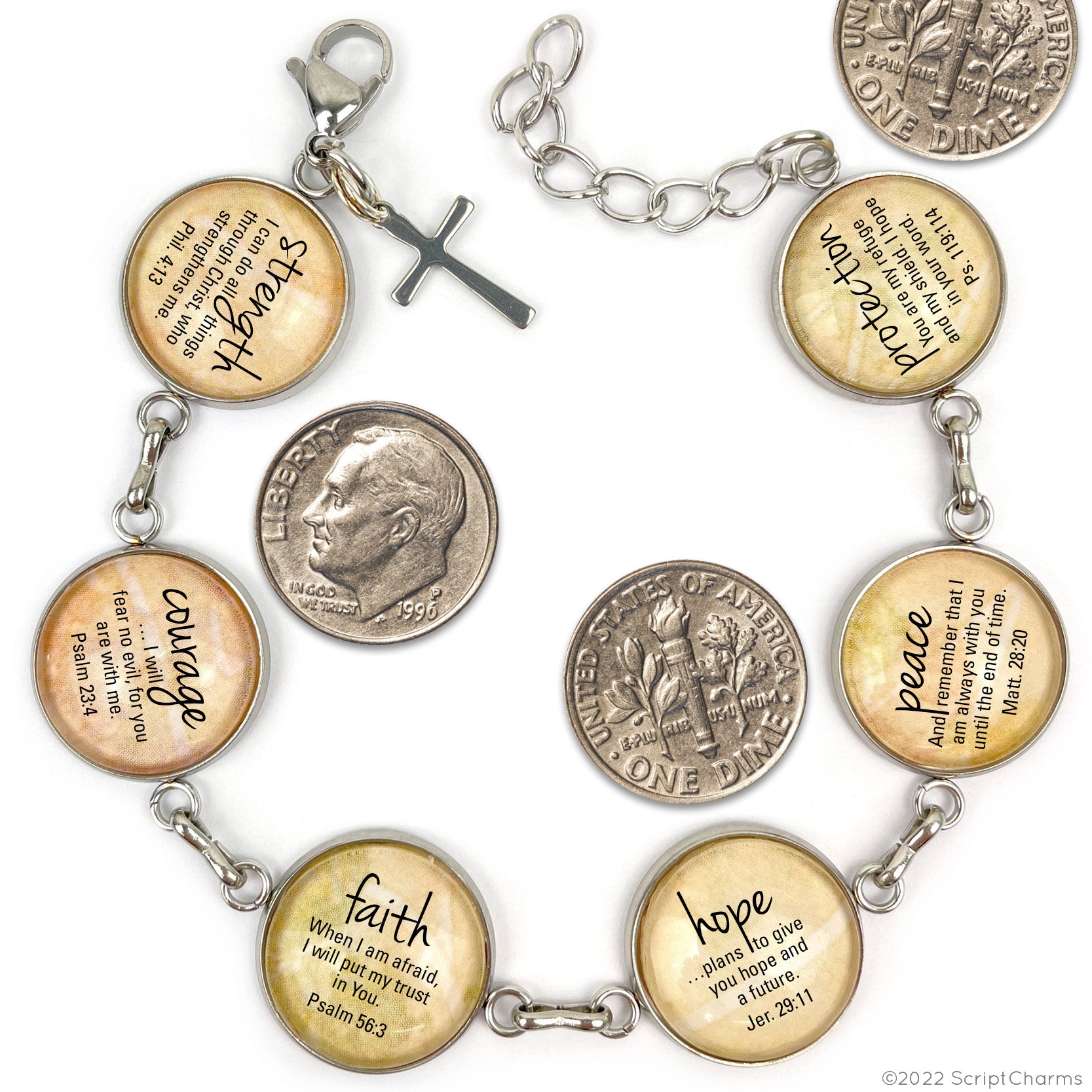 Irish Blessing Charm Bracelet – Stainless Steel or Silver-Plated - Dope Women's Clothing 