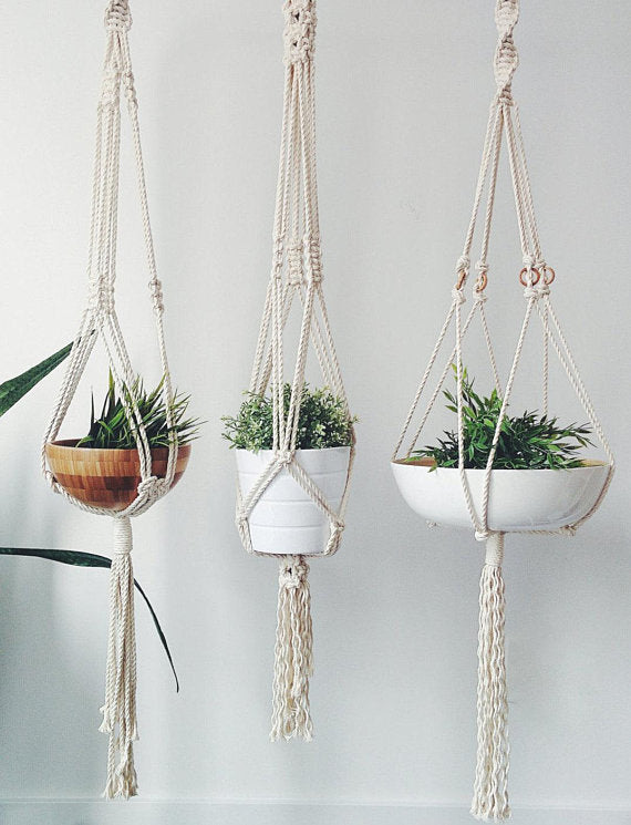 Macrame Plant Hanger - Dope Women's Clothing 