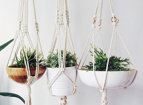 Macrame Plant Hanger - Dope Women's Clothing 