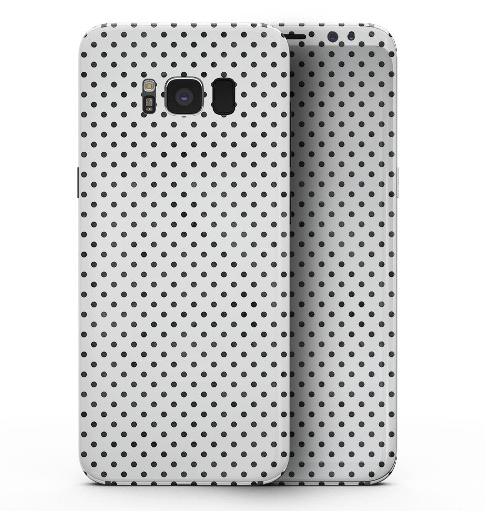 Black and Gray Fade Polka Dots - Samsung Galaxy S8 Full-Body Skin Kit - Dope Women's Clothing 