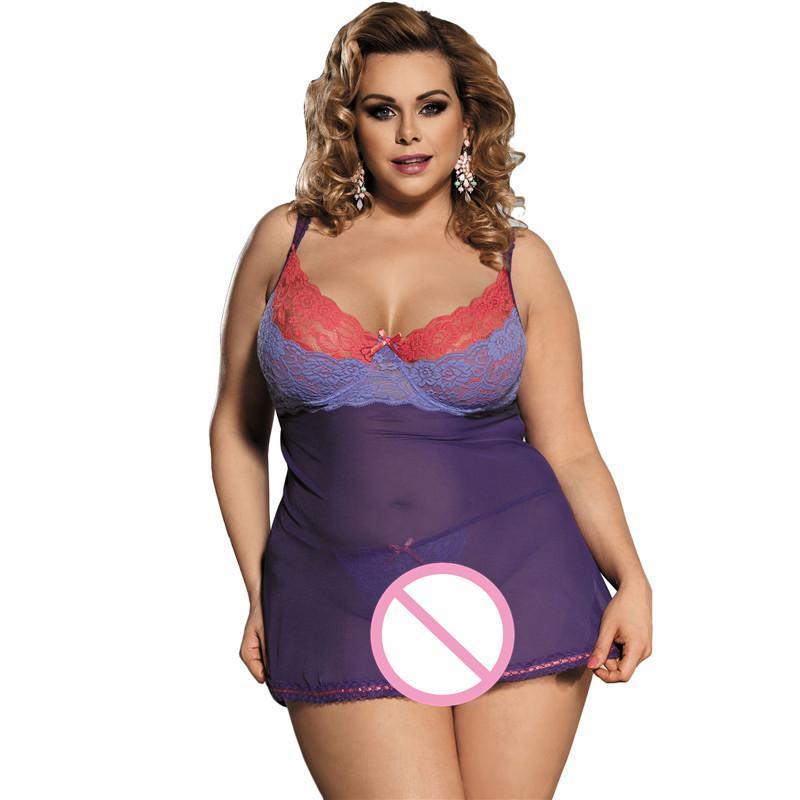 Sexy Lingerie Lace Night Gown - Dope Women's Clothing 