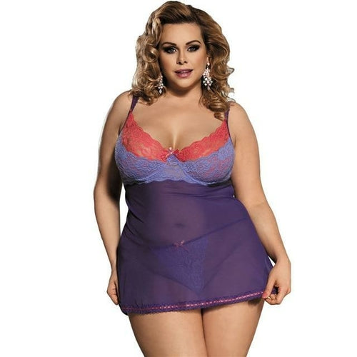 Sexy Lingerie Lace Night Gown - Dope Women's Clothing 